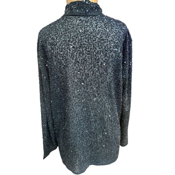 Chicos dazzling sparkle cardigan/top. Gorgeous statement piece for your event. - Picture 8 of 11